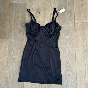 POPILUSH - Shapewear Scuplting Satin Bustier Mini Dress